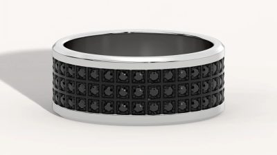 Discounted Diamond Rings for Men with Black Diamond